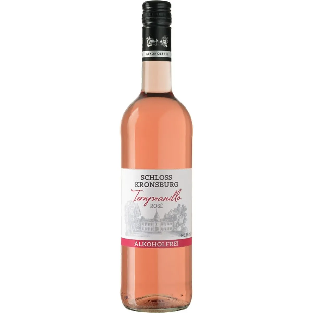 Schloss Kronsburg Tempranillo Vegan alkoholfrei Roséwein halbtrocken 0,75 l