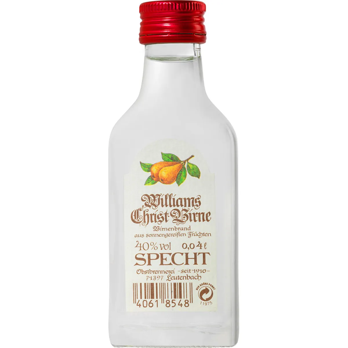 Specht Williams Christ Birne 40% vol. 0,04 l
