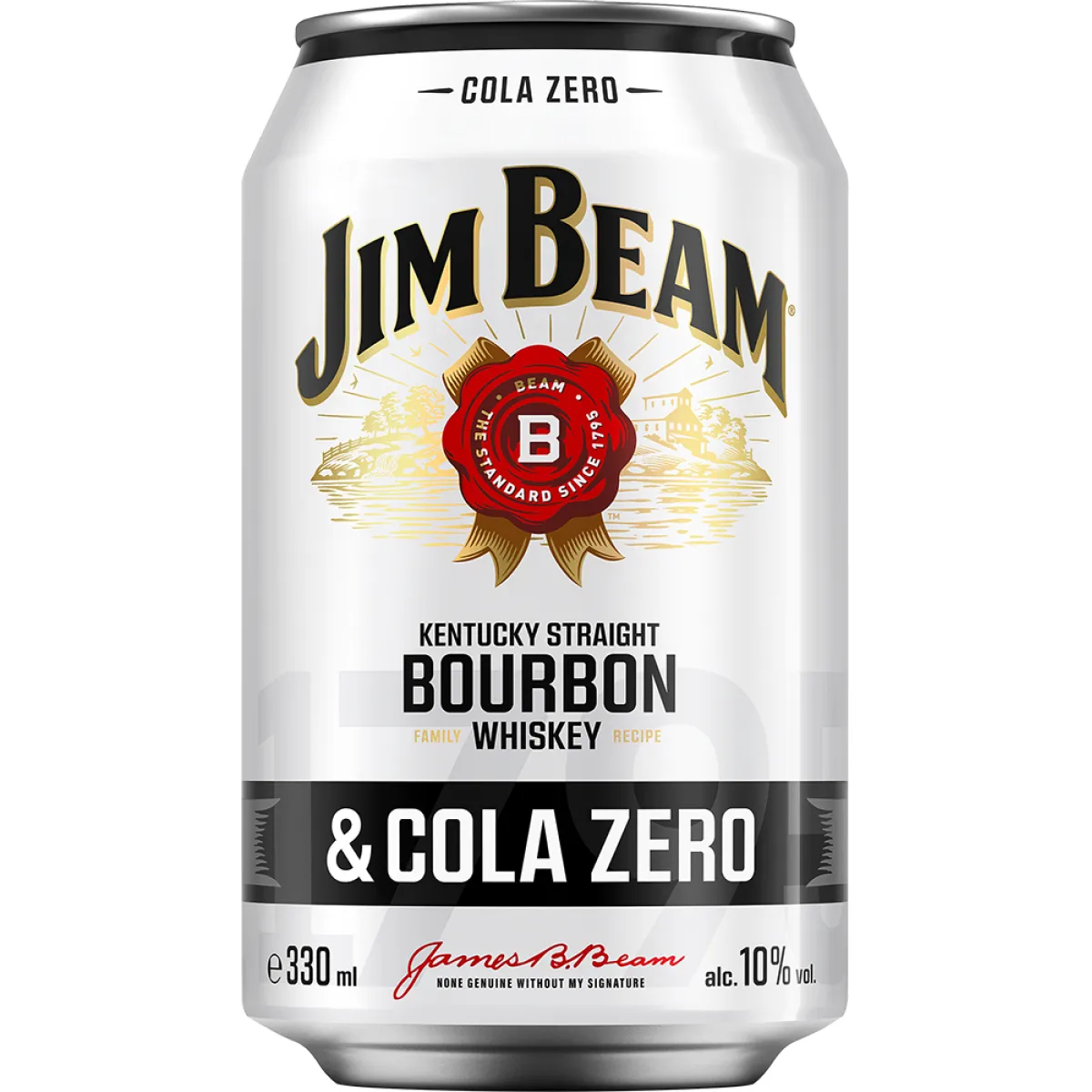 Jim Beam & Cola Zero 10% vol. 0,33 l