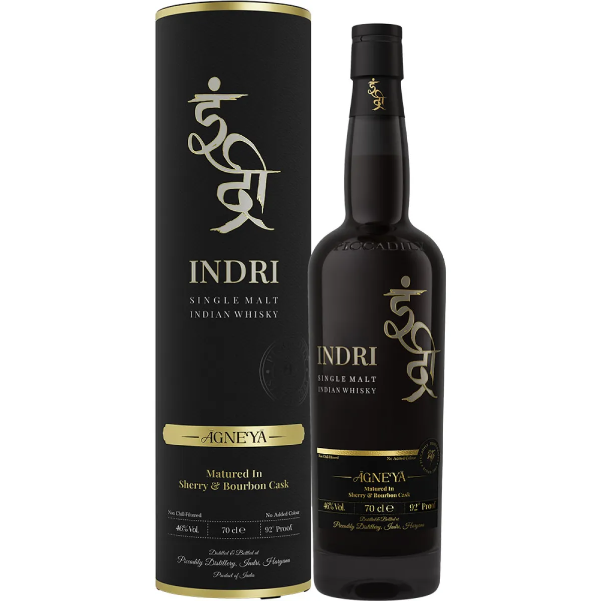 Indri Agneya Peated Indian Single Malt Whisky 46% vol. 0,7 l