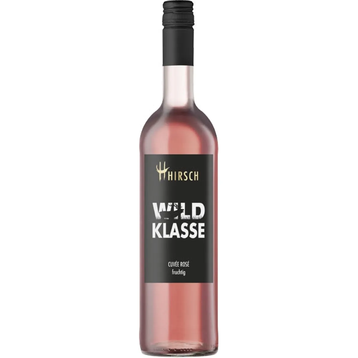 Hirsch Wild Klasse Cuvée Rosé Vegan Roséwein halbtrocken 0,75 l | 2023