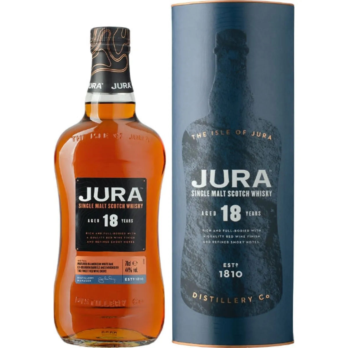 Jura Single Malt Scotch Whisky 18 Years 44% vol. 0,7 l