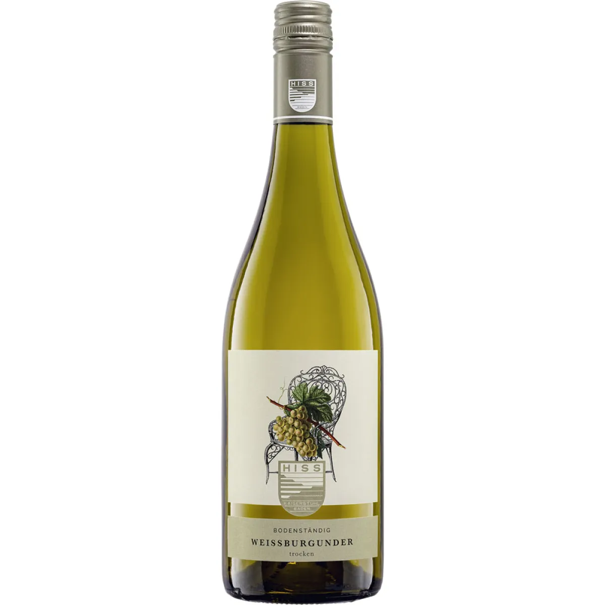 Hiss Weissburgunder Vegan Weißwein trocken 0,75 l | 2023