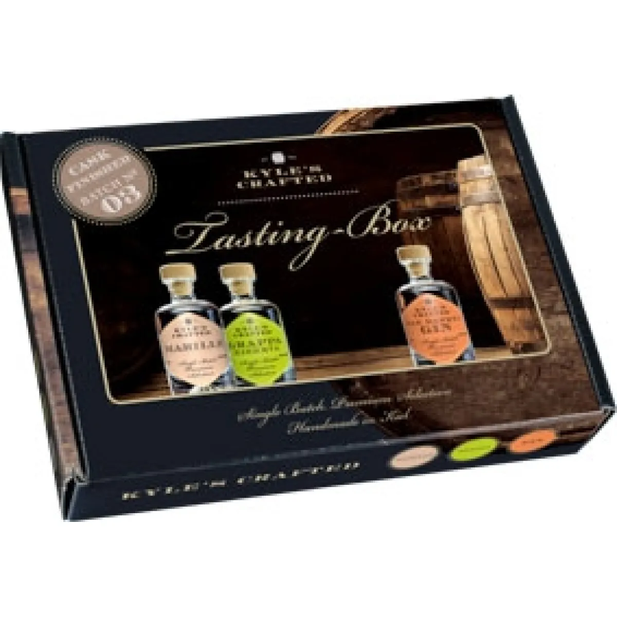 Kyle`s Crafted MARILLE/GIN/GRAPPA Batch No. 3 Tasting-Set 3 Flaschen 42% vol. 3 x 0,04 l
