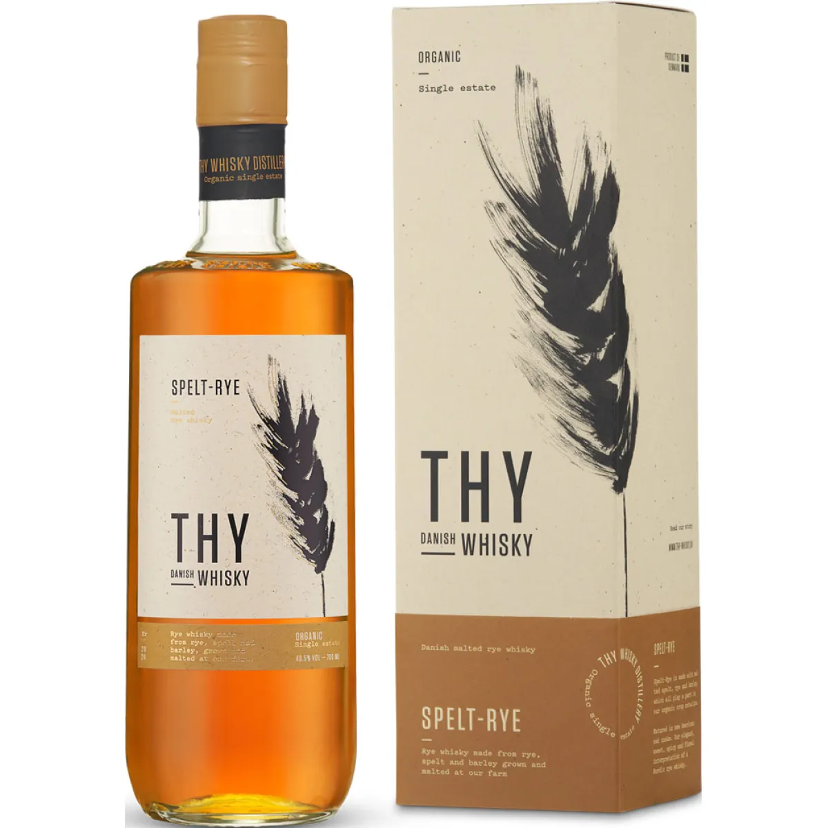 Thy Spelt-Rye Danish Malted Rye Whisky 48,5% vol. 0,7 l