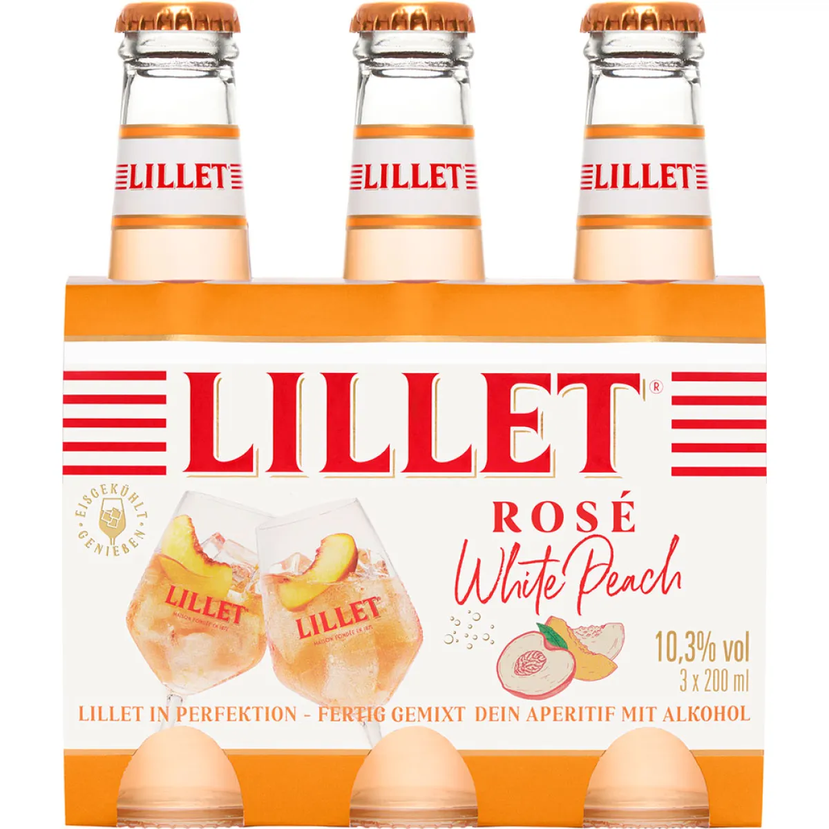 Lillet Rosé White Peach 10,3% vol. 3x0,2 l