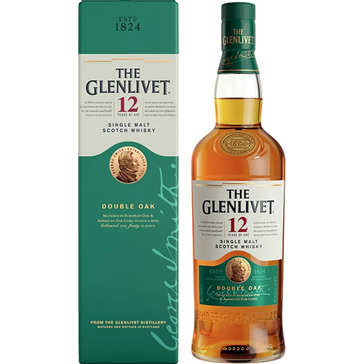 The Glenlivet Single Malt Scotch Whisky 12 Years Double Oak 40% vol. 0,7 l