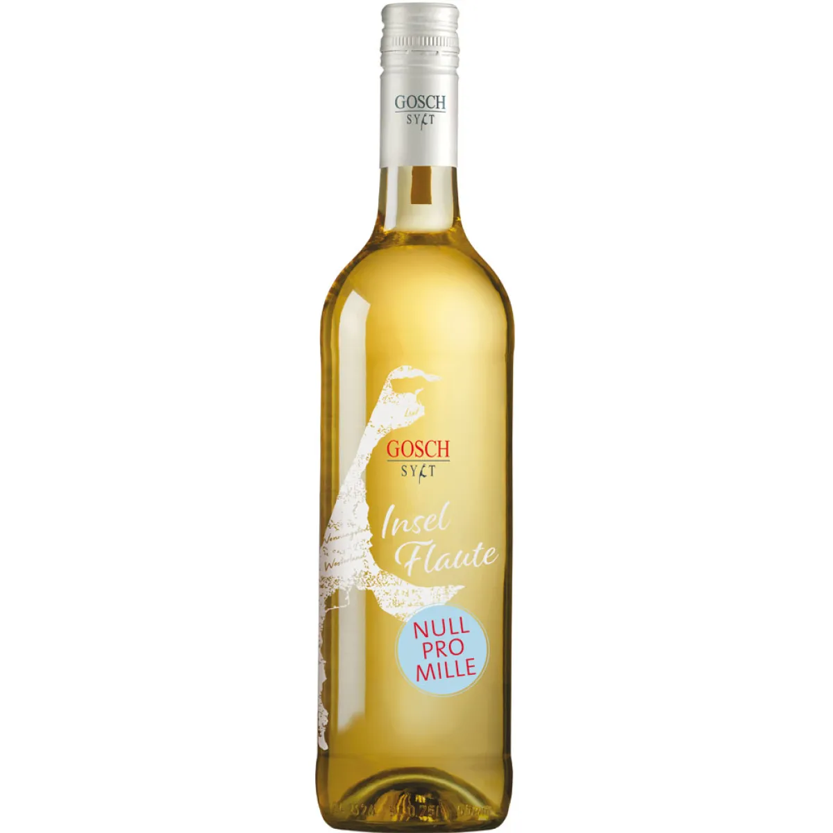Gosch Inselflaute weiß alkoholfrei Weißwein halbtrocken 0,75 l