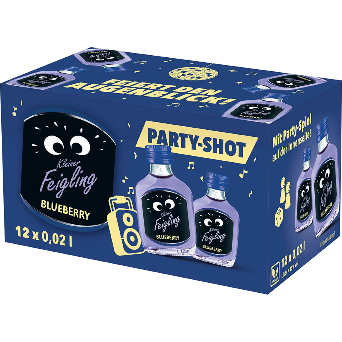 Kleiner Feigling Blueberry 15% vol. 12x20 ml