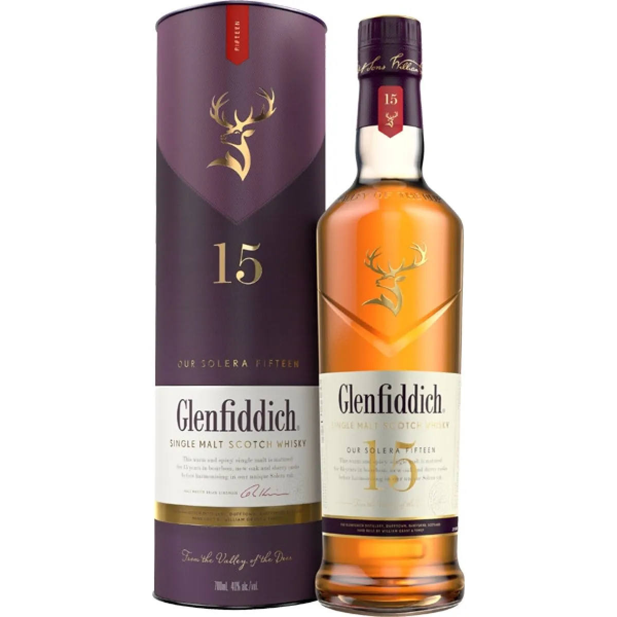 Glenfiddich Single Malt Scotch Whisky 15 Years 40% vol. 0,7 l