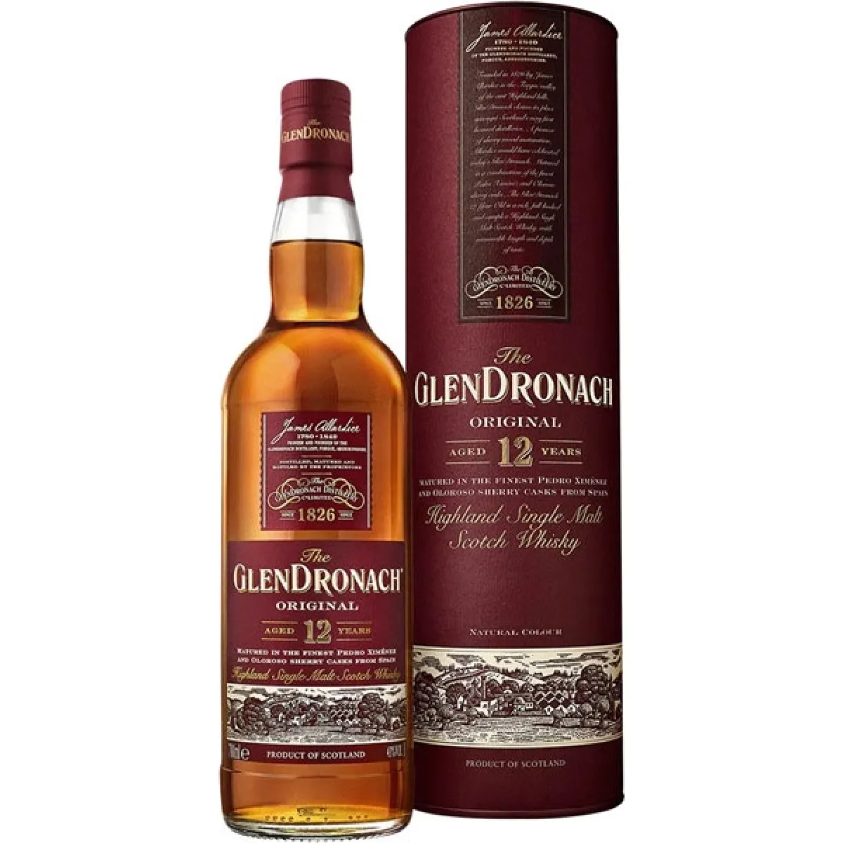 The Glendronach Original Single Malt Scotch Whisky  12 Years 43% vol. 0,7 l