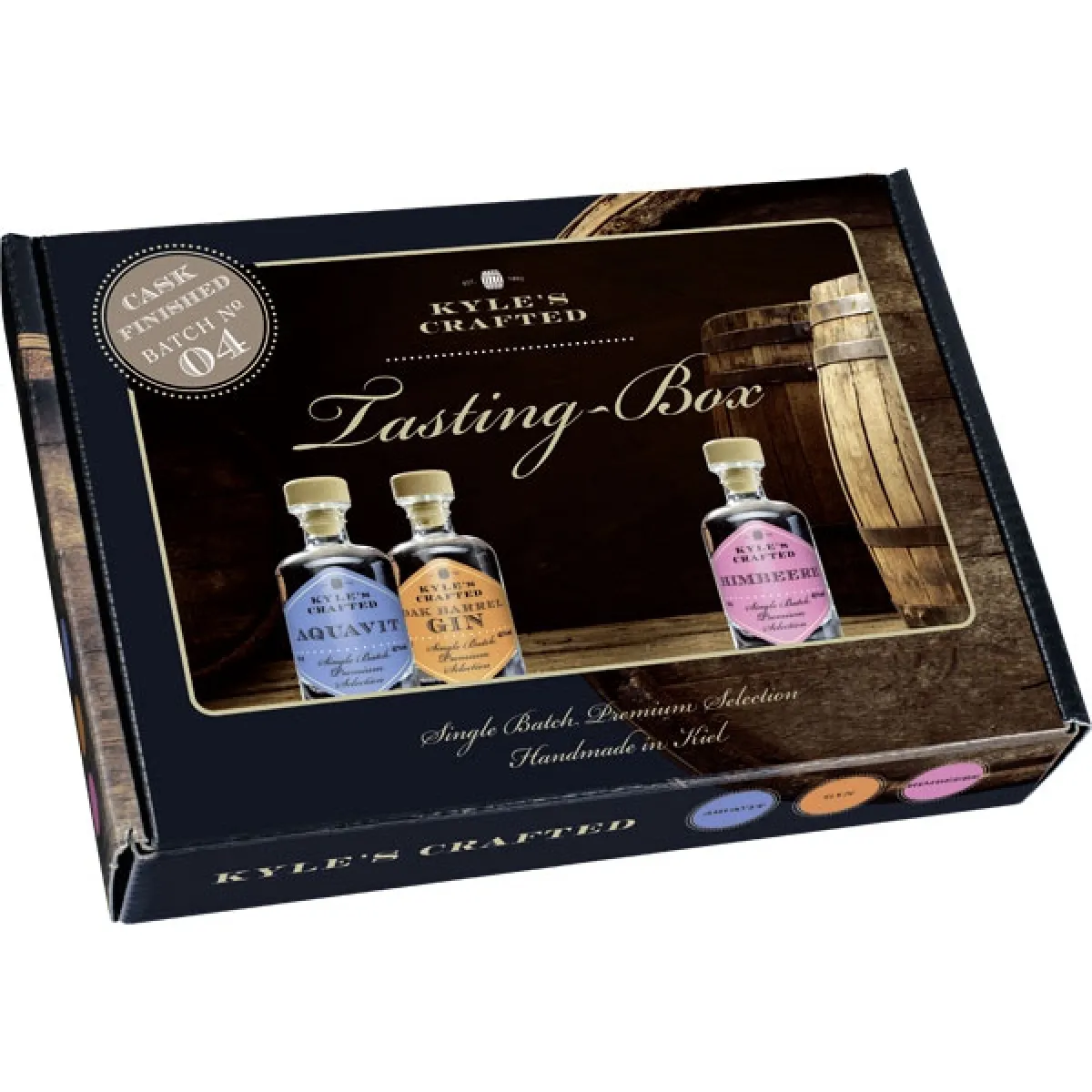 Kyle`s Crafted Rum/Whiskey/Marille Batch No. 4 Tasting-Set 3 Flaschen 42% vol. 3 x 0,04 l
