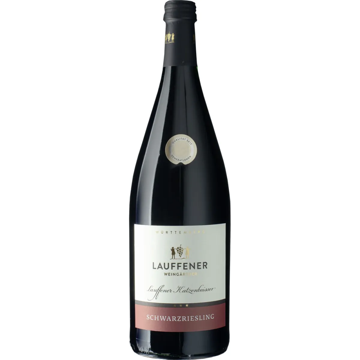 Lauffener Katzenbeisser Schwarzriesling Rotwein halbtrocken 1 l | 2022