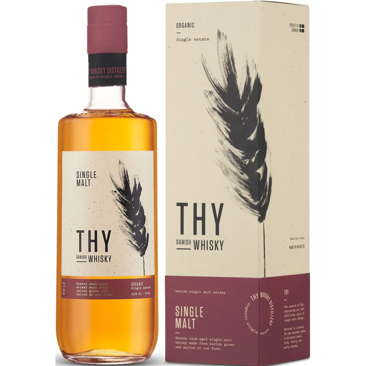 Thy Single Malt Organic Danish Single Estate Whisky 48,0% vol. 0,7 l