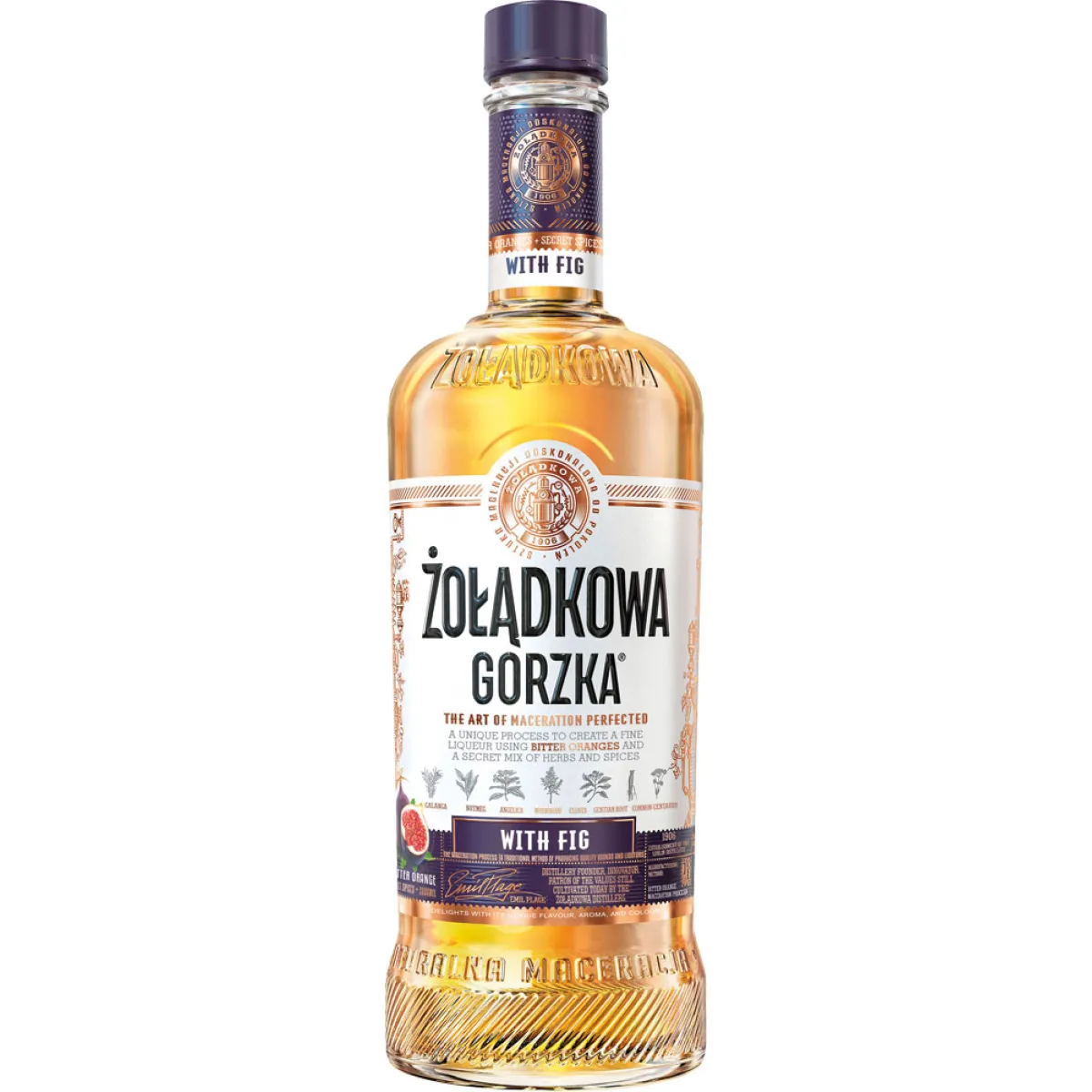 Zoladkowa Gorzka Likör With Fig 28% vol. 0,5 l