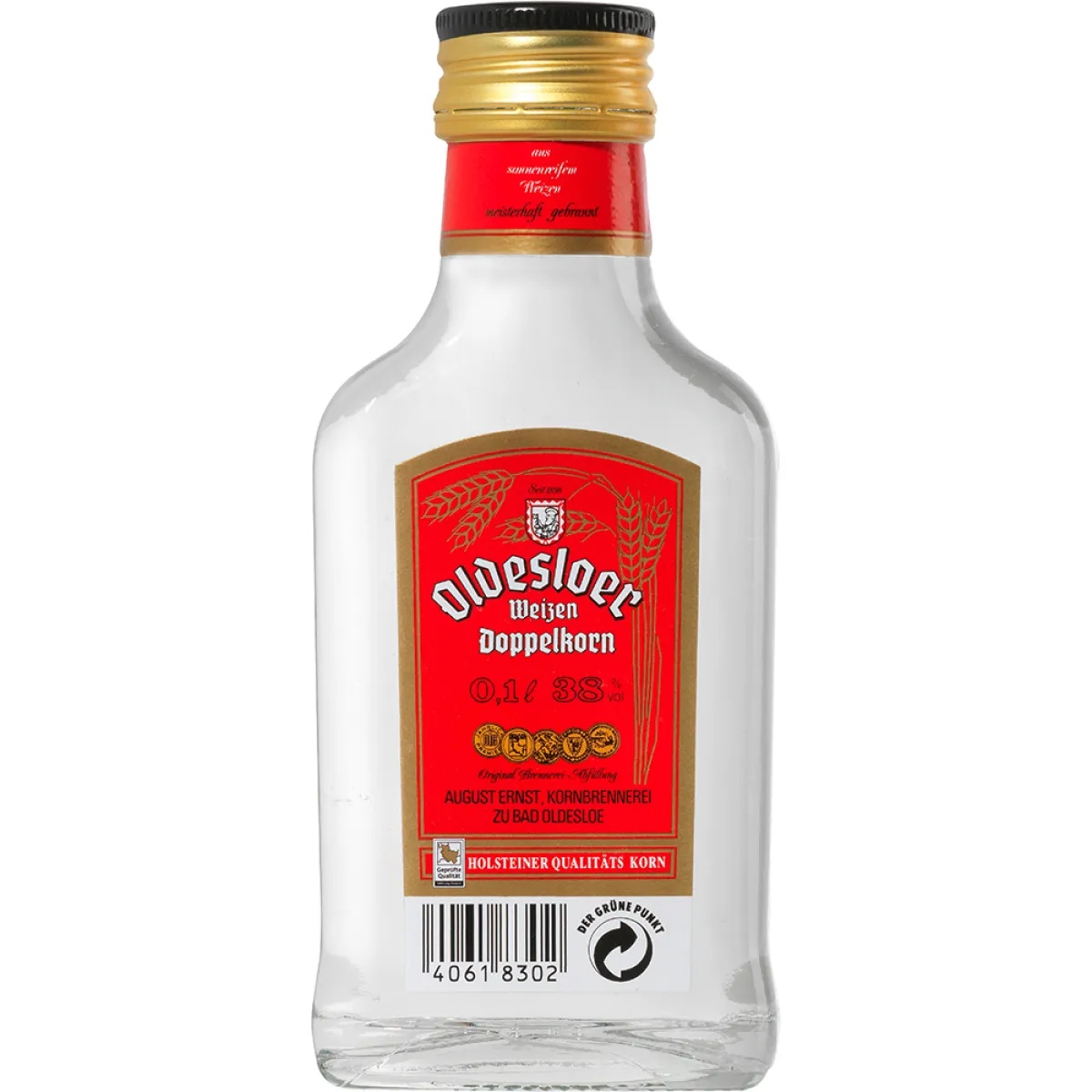 Oldesloer Doppelkorn 38% vol. 0,1 l