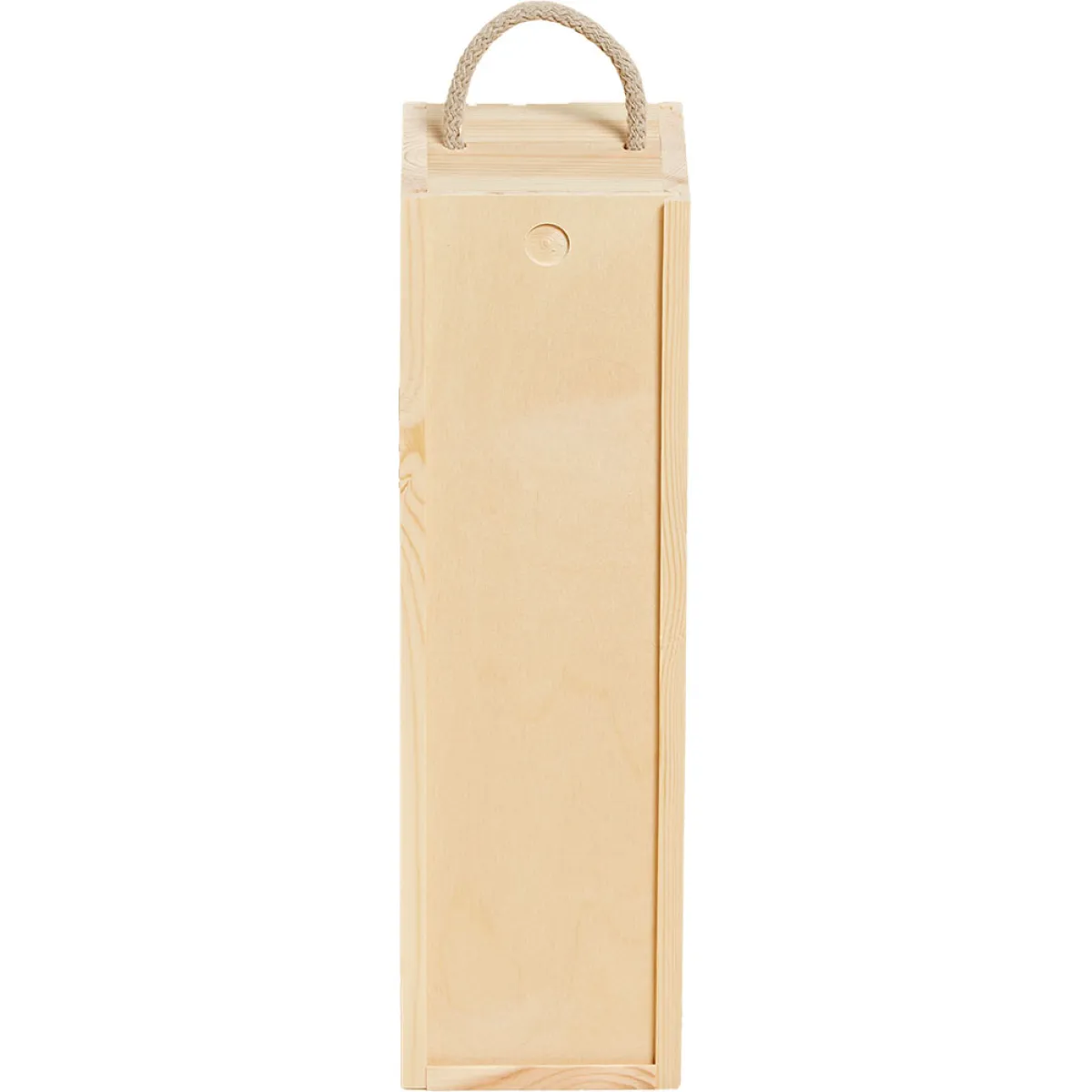 Holzkiste mit Schiebedeckel für 1 Flasche
