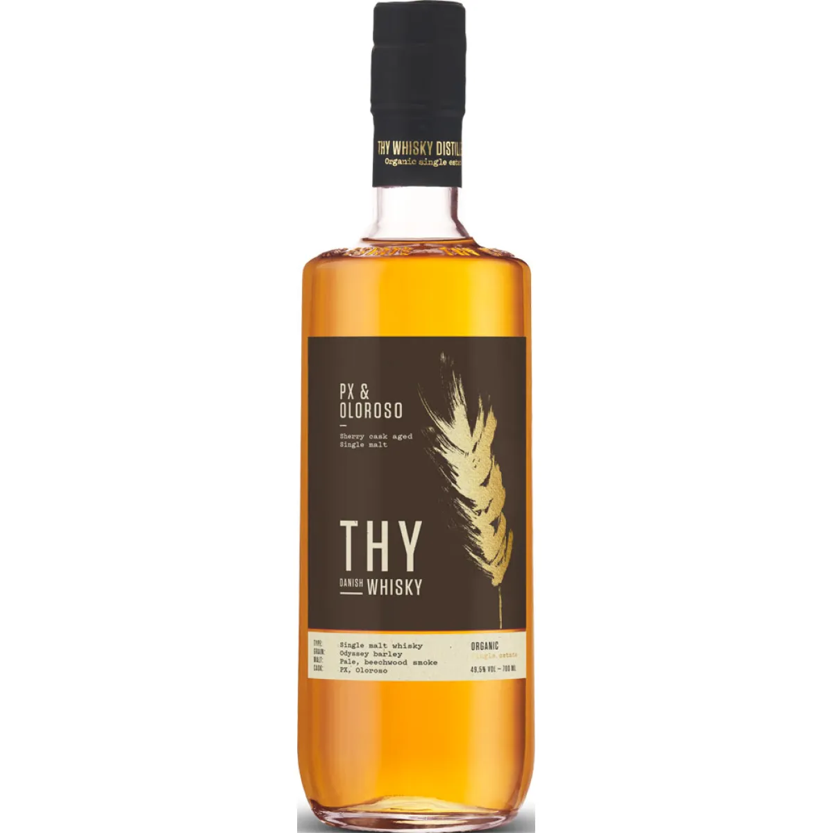Thy PX & Oloroso Limited Edition Organic Single Estate Whisky 49,5% vol. 0,7 l