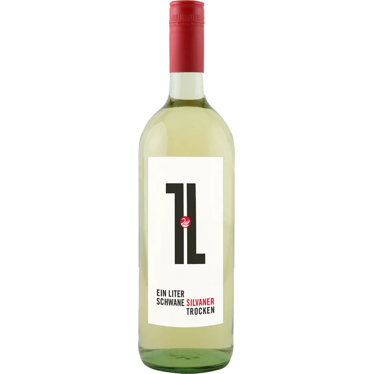 Schwane Ein Liter Silvaner Vegan Weißwein trocken 1 l | 2024