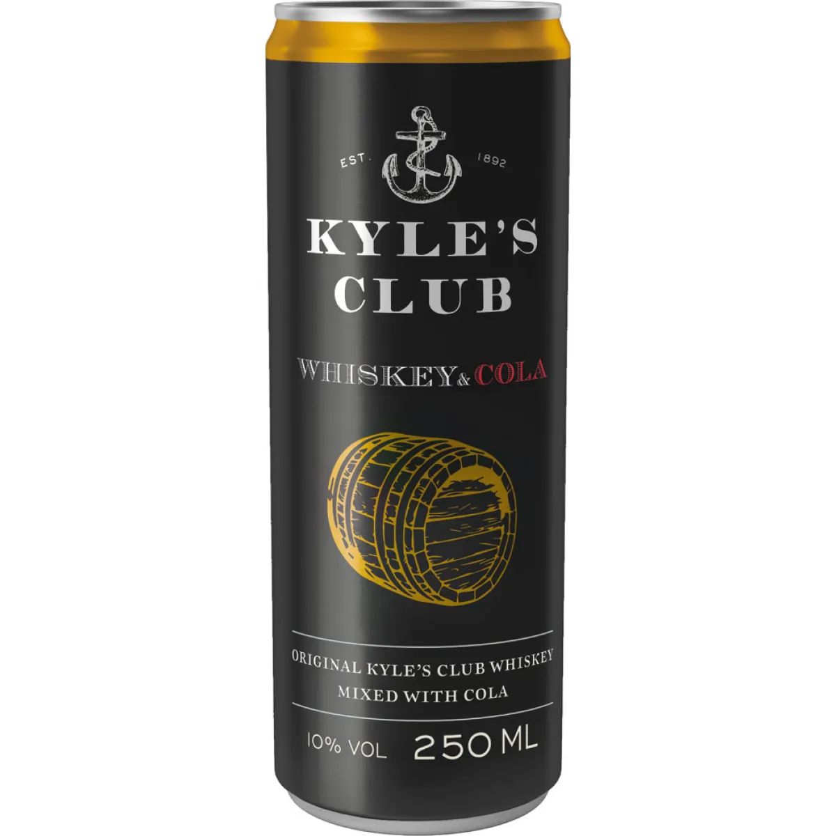 Kyle's Club Whiskey & Cola 10% vol. 0,25 l