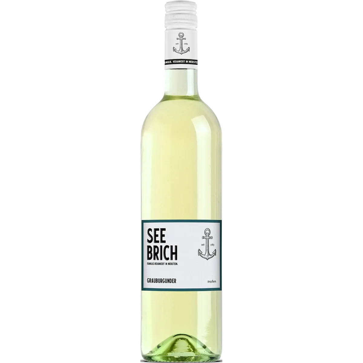 Seebrich Grauburgunder Vegan Weißwein trocken 1 l | 2023