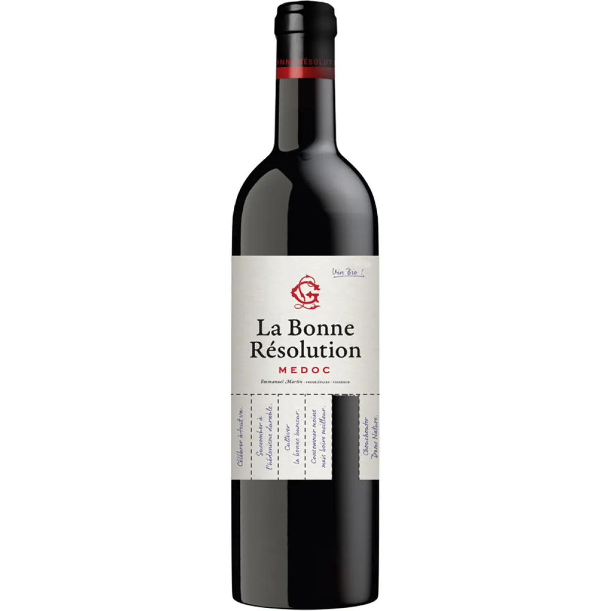 La Bonne Résolution Medoc Bio Rotwein trocken 0,75 l | 2022