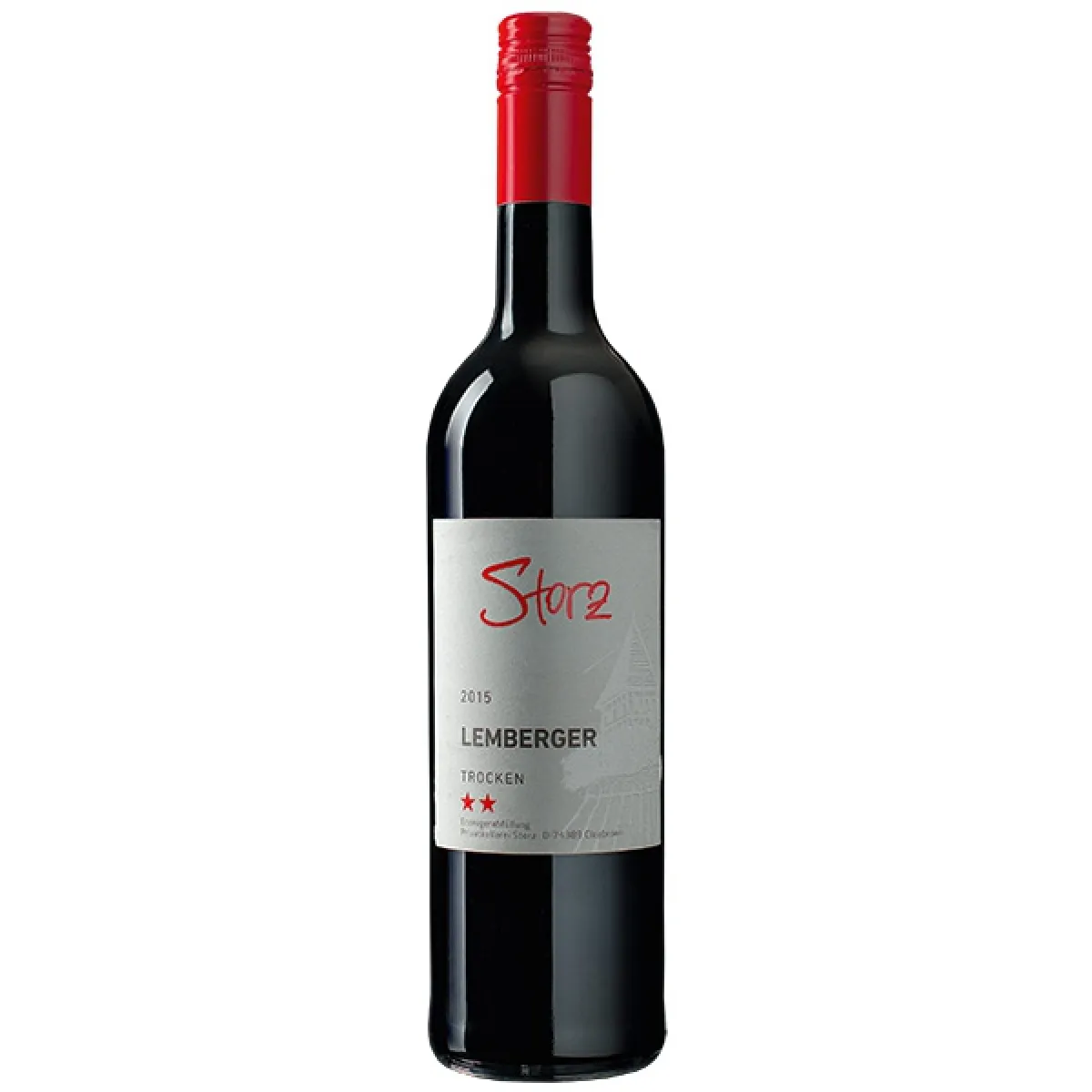 Storz Hohenhaslacher Kirchberg Rotwein trocken 0,75 l | 2022