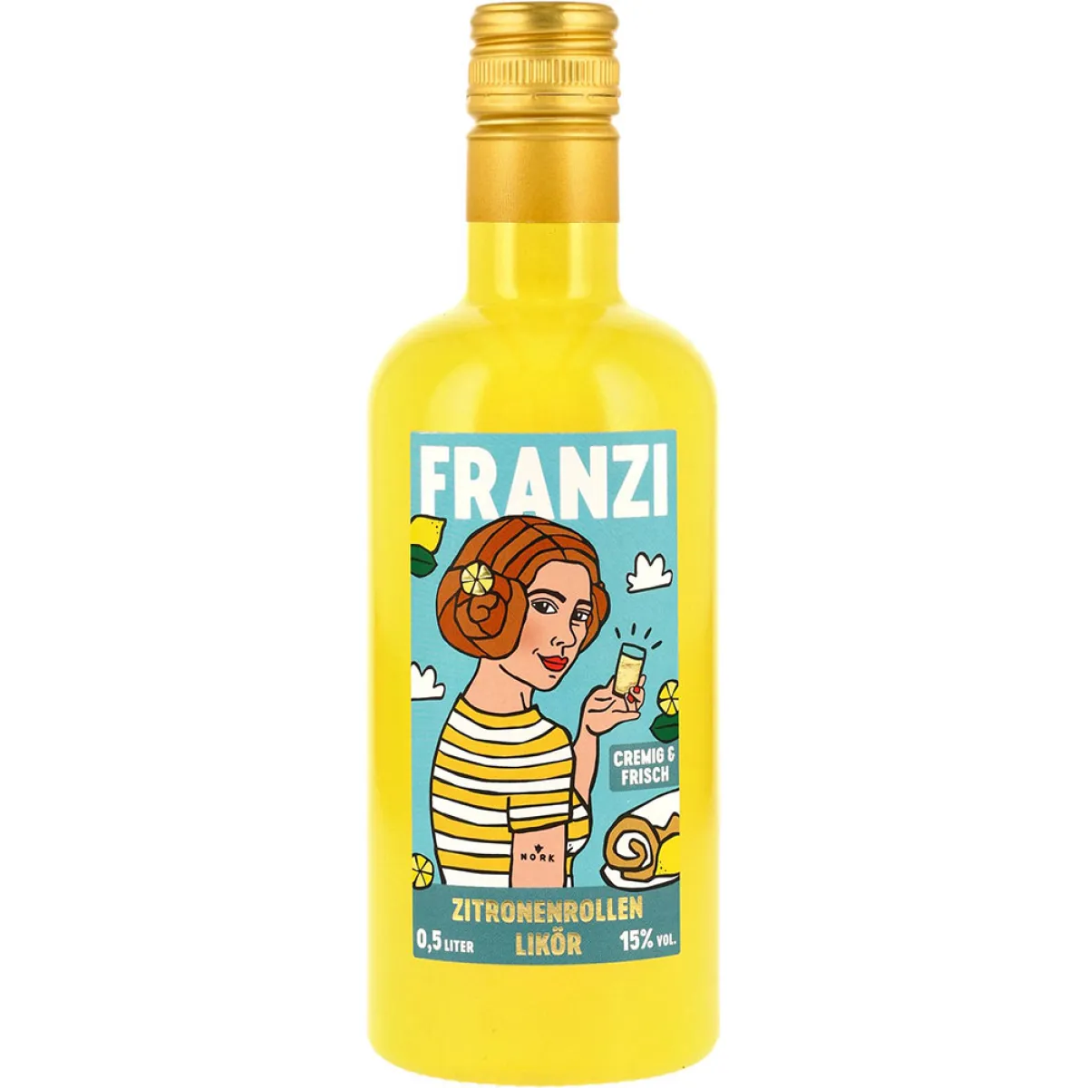 Franzi Zitronenrollen Likör 15% vol. 0,5 l