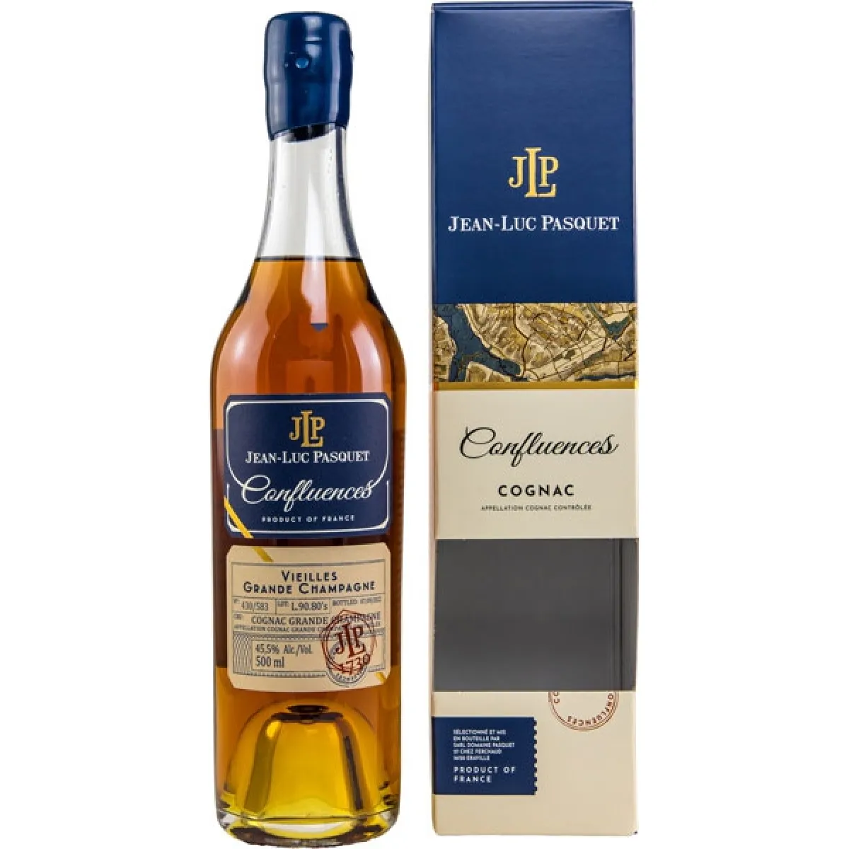 Jean-Luc Pasquet Cognac Confluences Vieilles Grande Champagne 45,5% vol. 0,5 l
