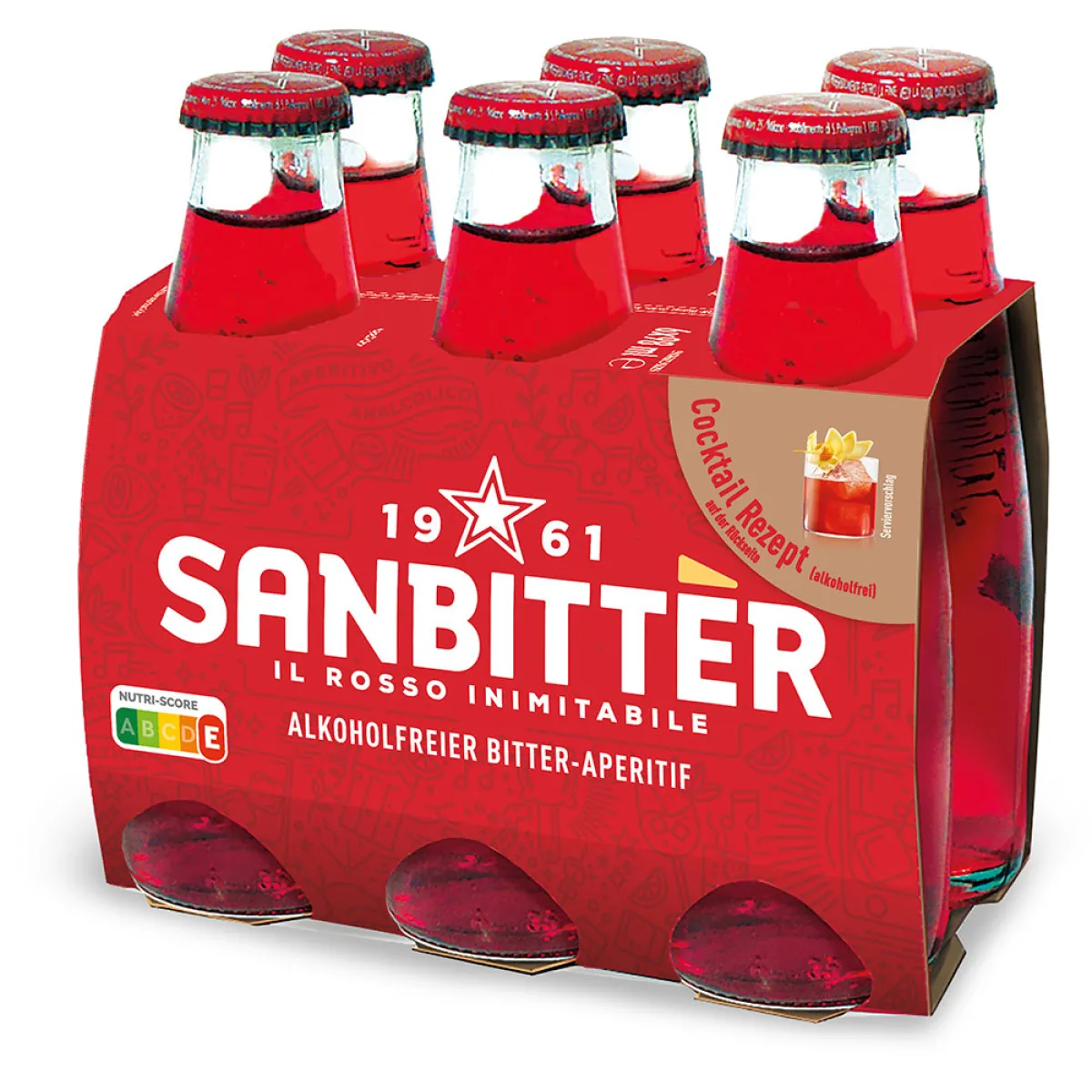 Sanbitter Aperitif alkoholfrei 6x 0,098 l