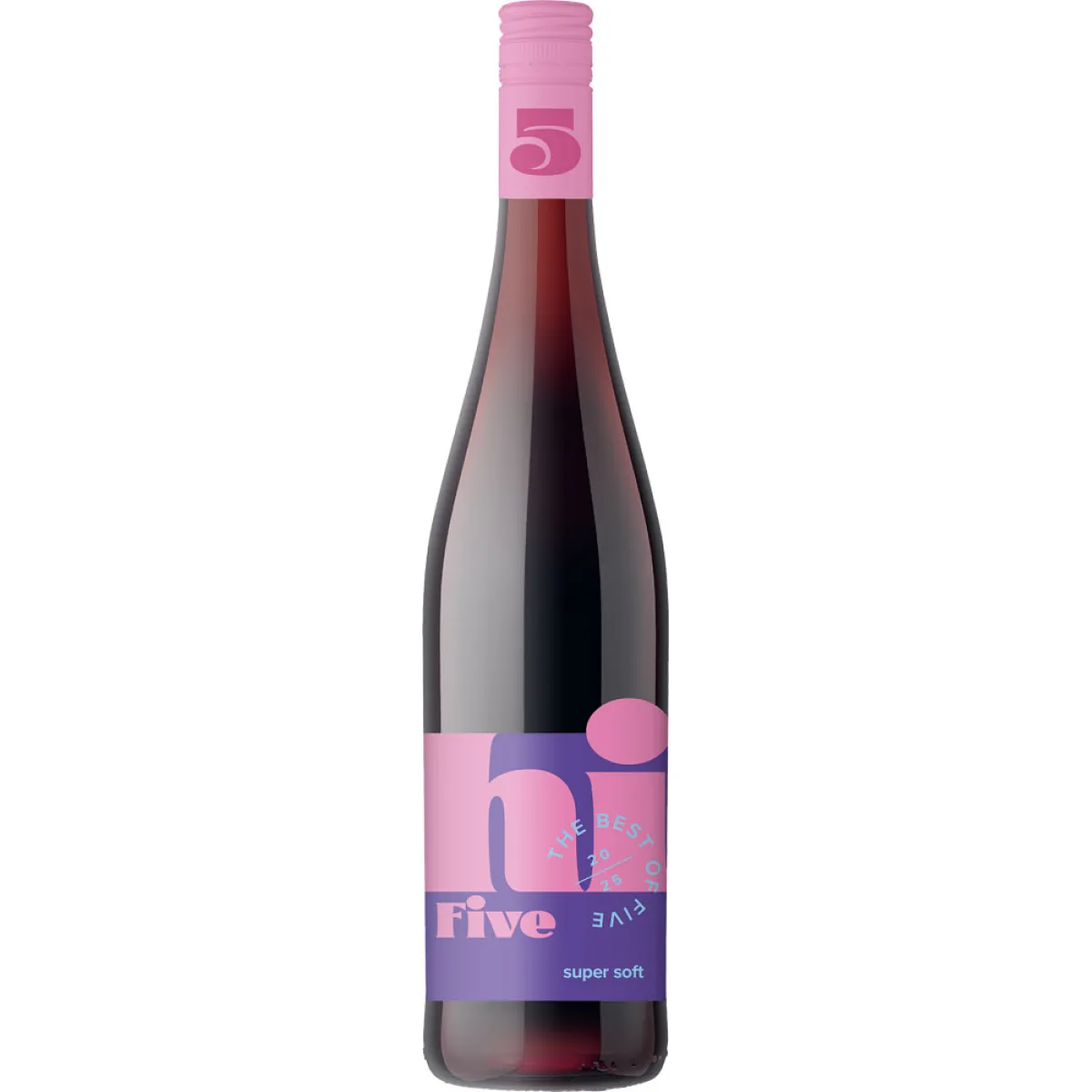 HI FIVE super soft Cuvée Bio/Vegan Rotwein halbtrocken 0,75 l | 2025