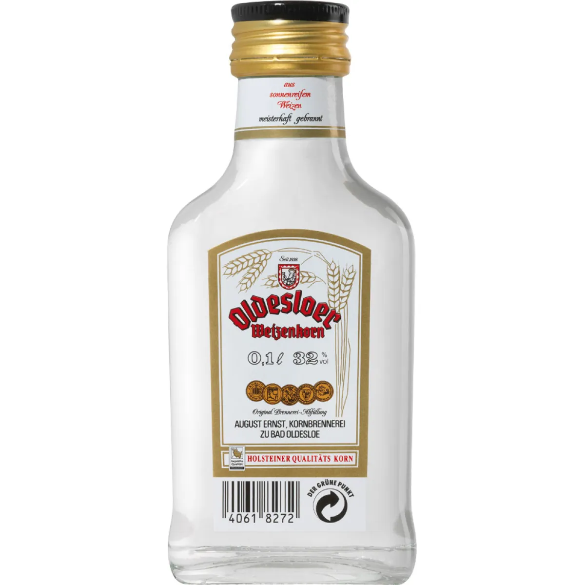 Oldesloer Weizenkorn 32% vol. 0,1 l
