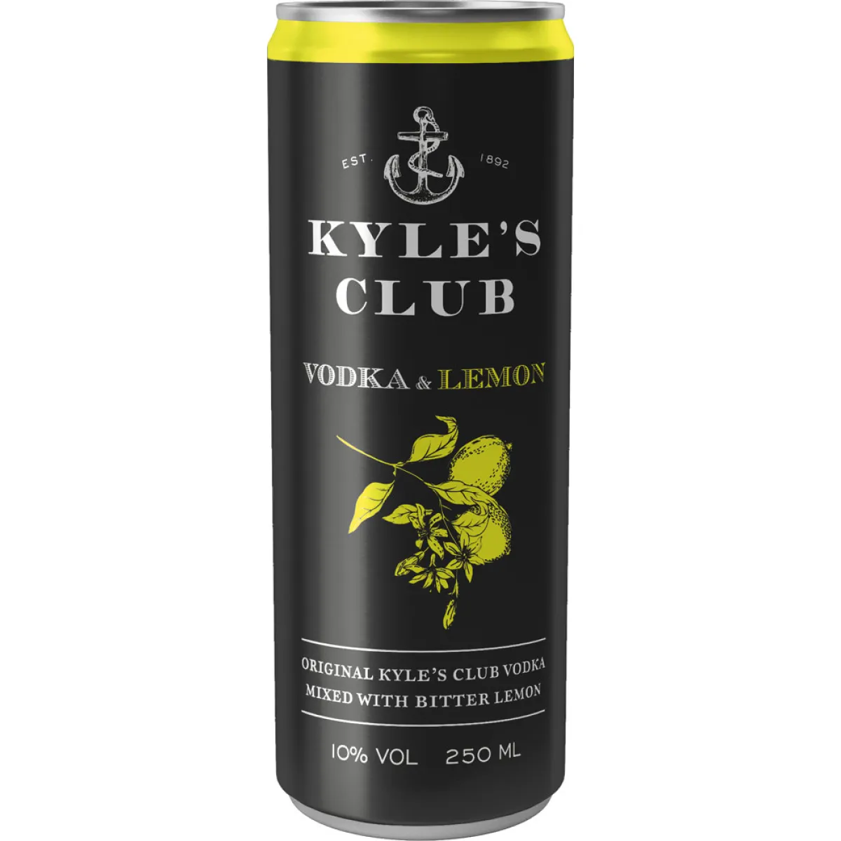 Kyle's Club Vodka & Lemon 10% vol. 0,25 l