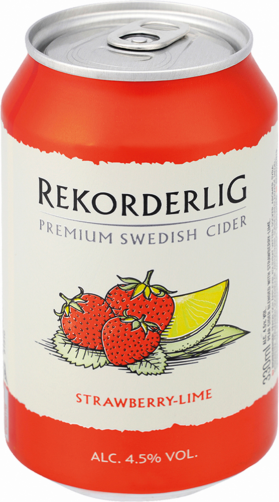 Rekorderlig Swedish Cider Vegan Strawberry-Lime 0,33 l