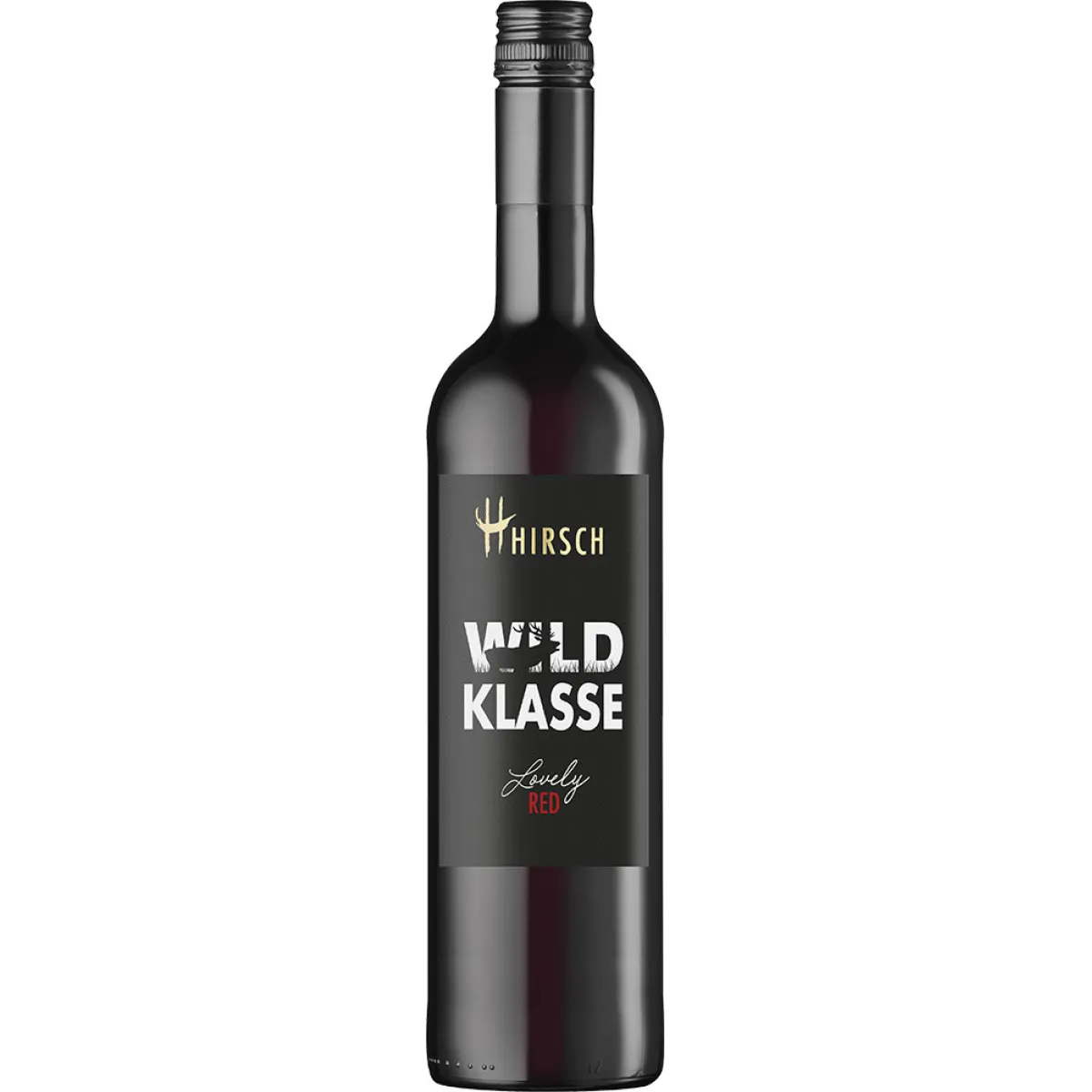 Hirsch Wild Klasse Lovely Red Cuvée Vegan Rotwein halbtrocken 0,75 l