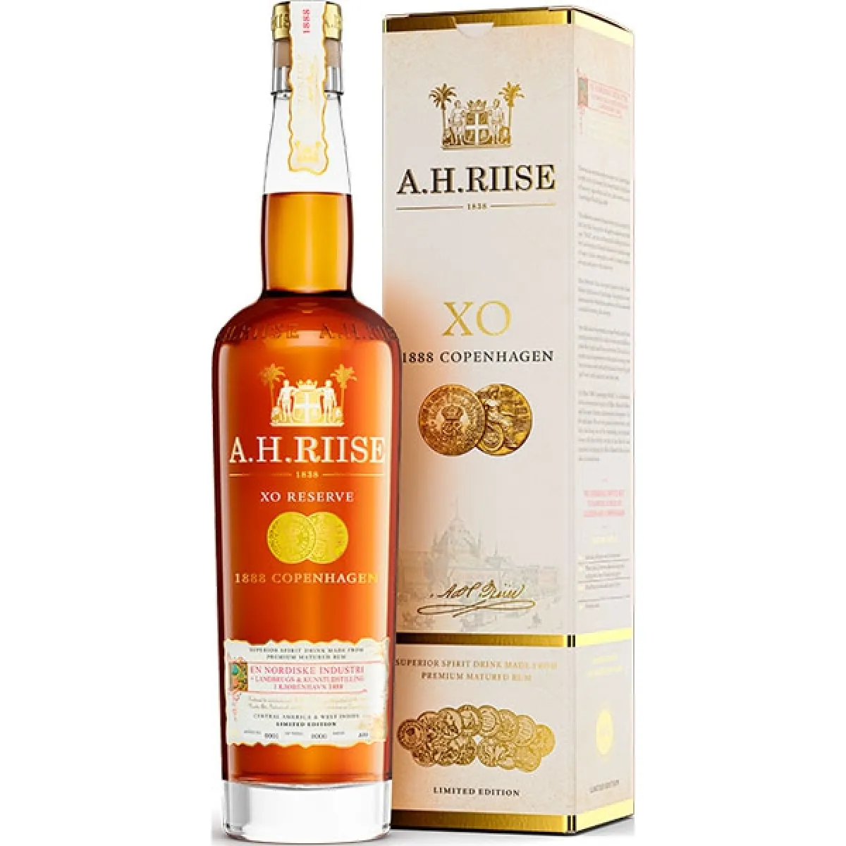 A. H. Riise XO Reserve 1888 Copenhagen (Rum-Basis) 40% vol. 0,7 l