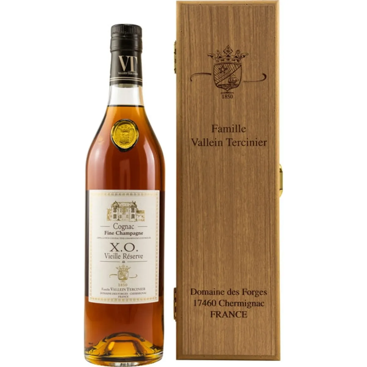 Vallein Tercinier Cognac X.O. Vieille Réserve Fine Champagne 40% vol. 0,7 l