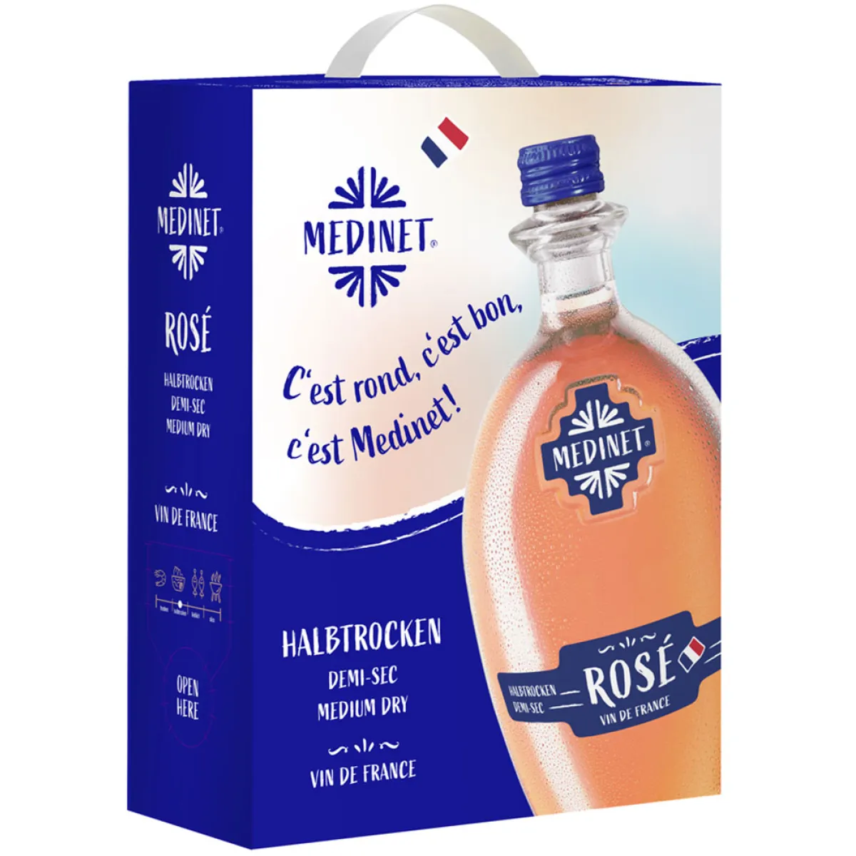 Medinet Roséwein halbtrocken Bag in Box 3 l