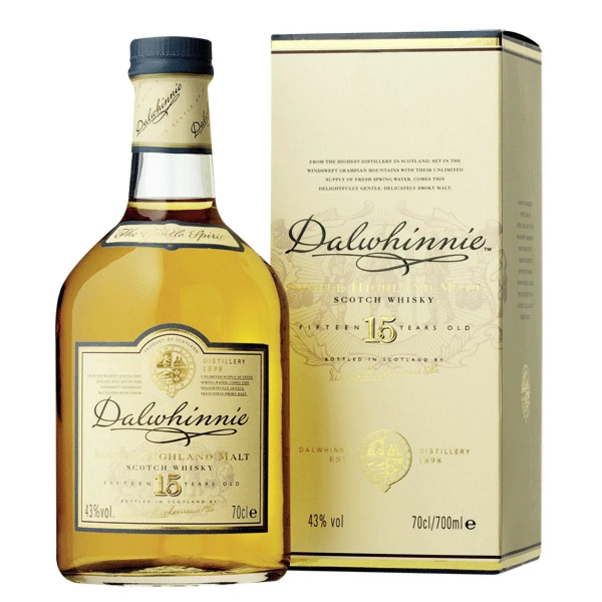 Dalwhinnie Highland Single Malt Scotch Whisky 15 Years 43% vol. 0,7 l