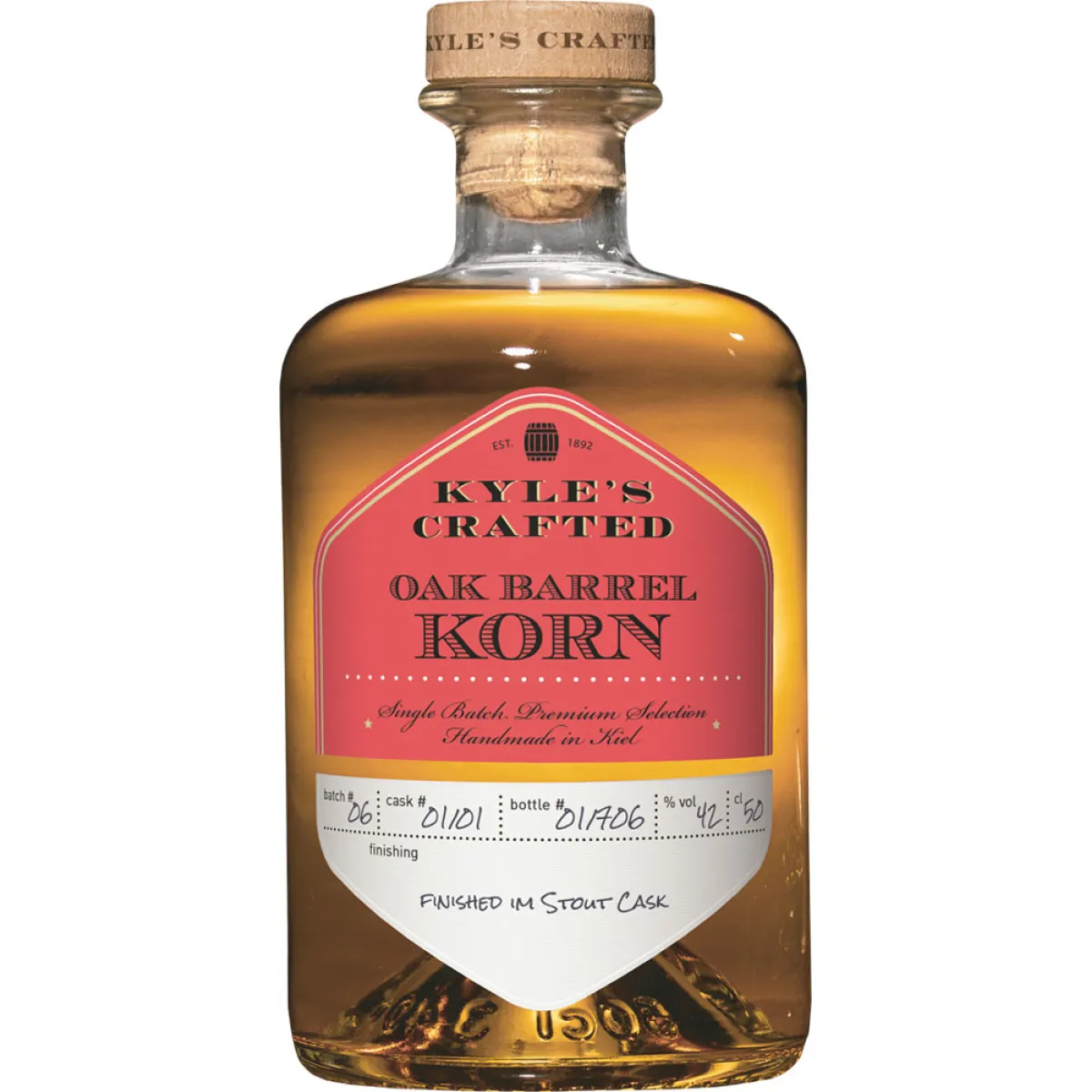 Kyle's Crafted Oak Barrel Korn Batch No.6 42% vol. 0,5 l