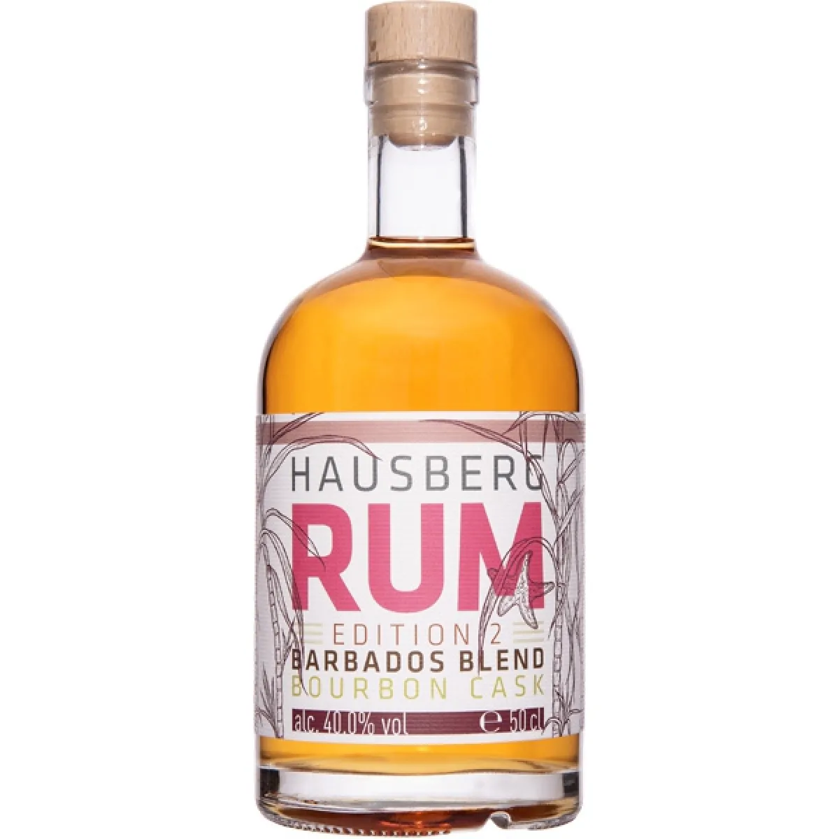 Hausberg Edition 2 Barbados Blend Bourbon Cask Rum 40% vol. 0,5 l