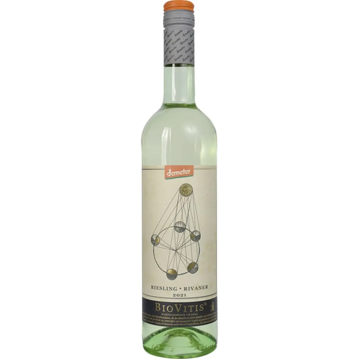 Peter Mertes Biovitis Riesling-Rivaner Demeter/Bio/Vegan Weißwein trocken 0,75 l | 2024