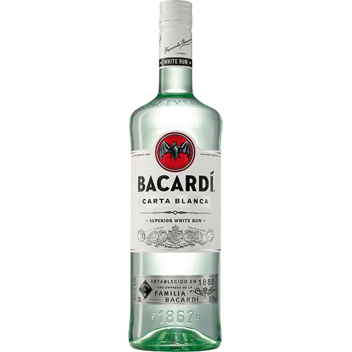 Bacardi Carta blanca Rum 37,5% vol. 3 l