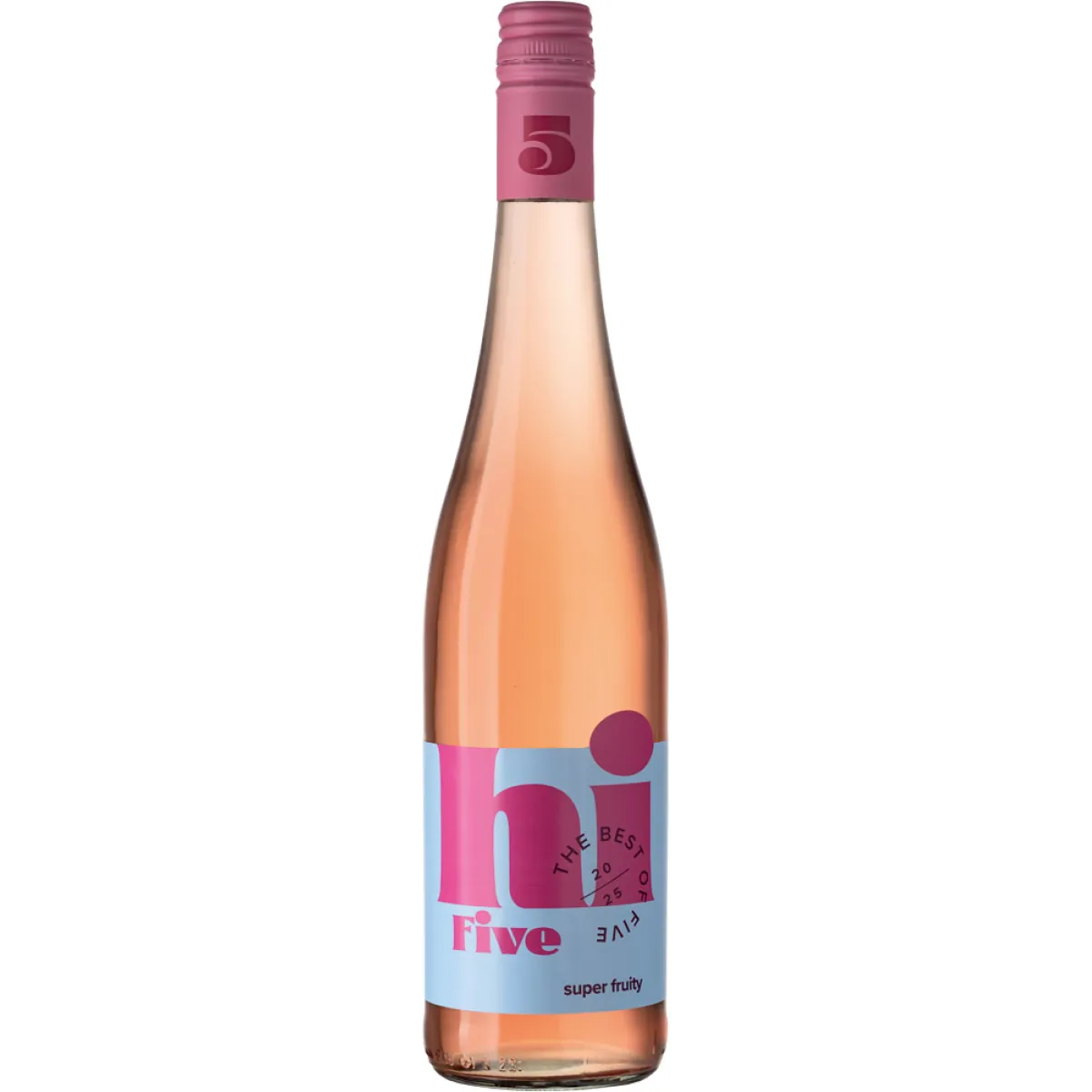 HI FIVE super fruity Cuveé Bio/Vegan Roséwein halbtrocken 0,75 l | 2025