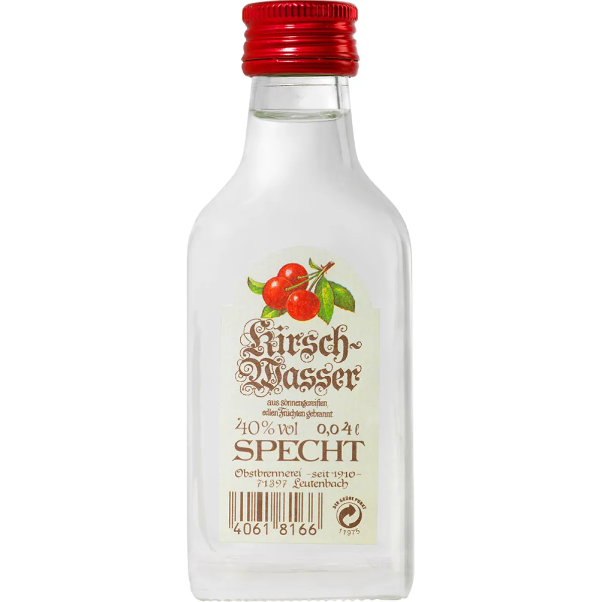 Specht Kirschwasser 40% vol. 0,04 l