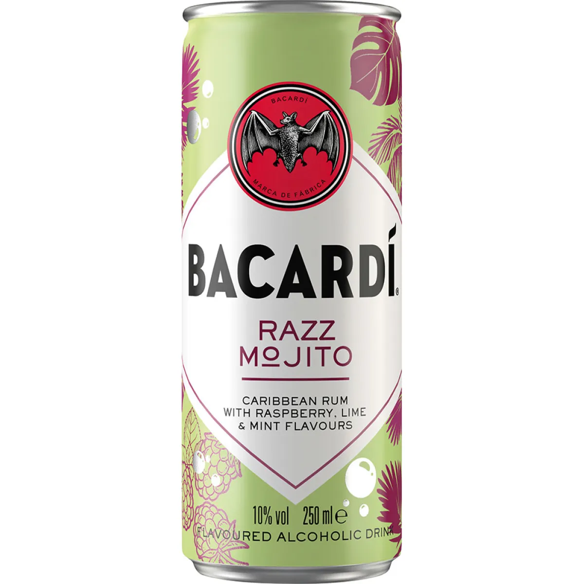 Bacardi Razz Mojito Vegan 10% vol. 0,25 l