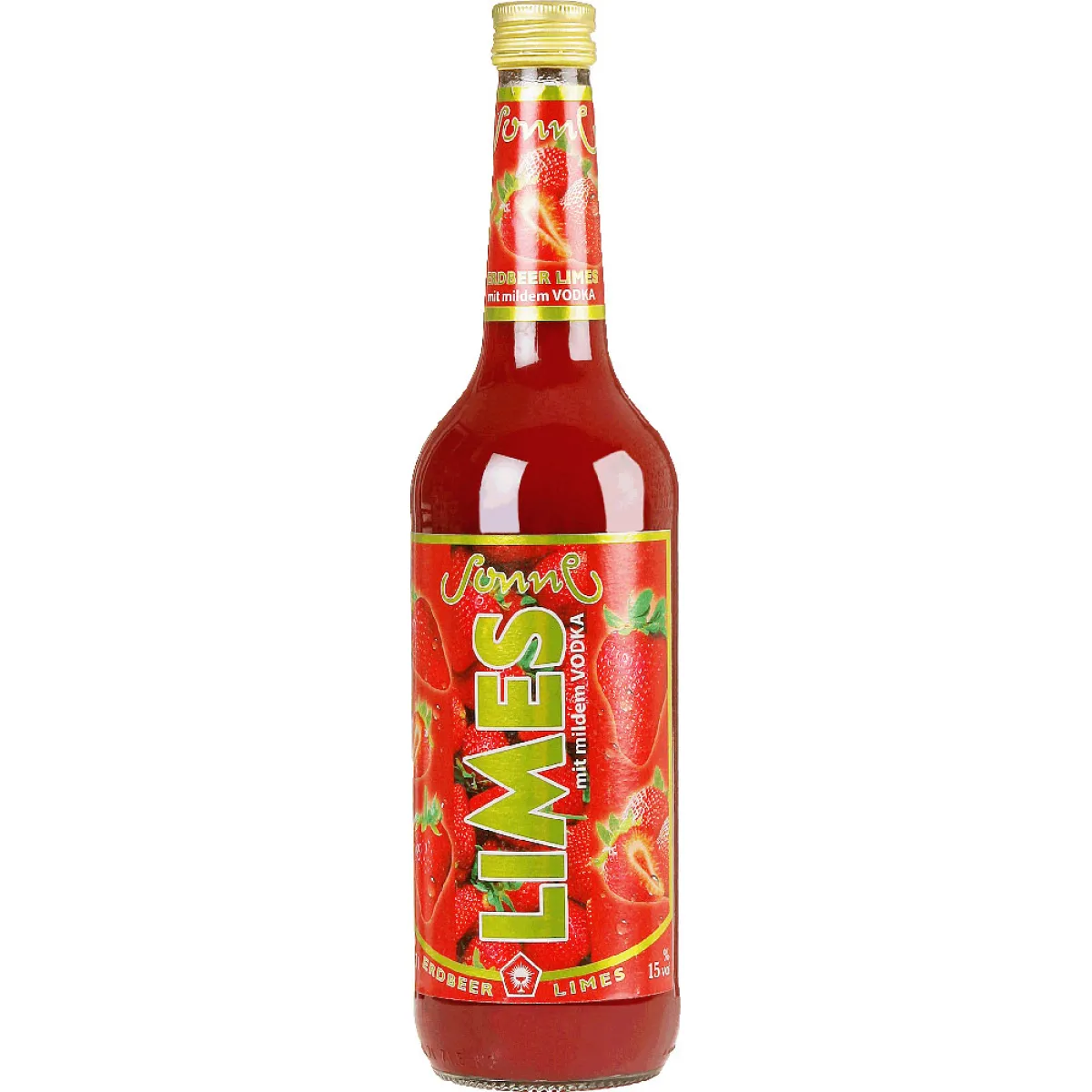 Sonne Erdbeerlimes Likör 15% vol. 0,7 l