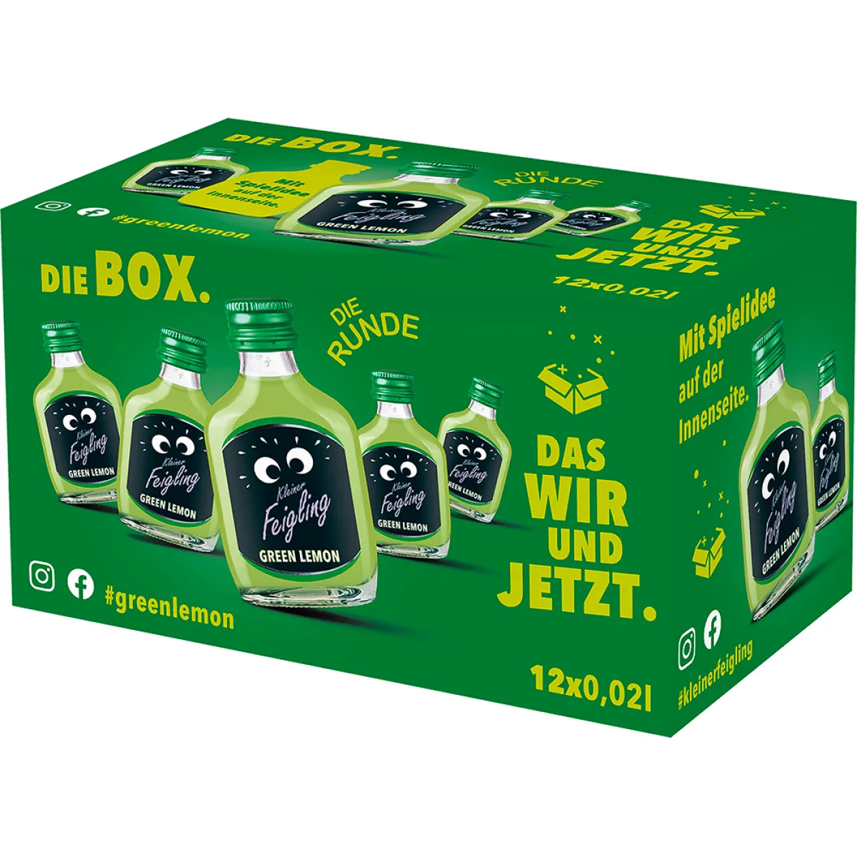 Kleiner Feigling Green Lemon 15% vol. 12x20 ml