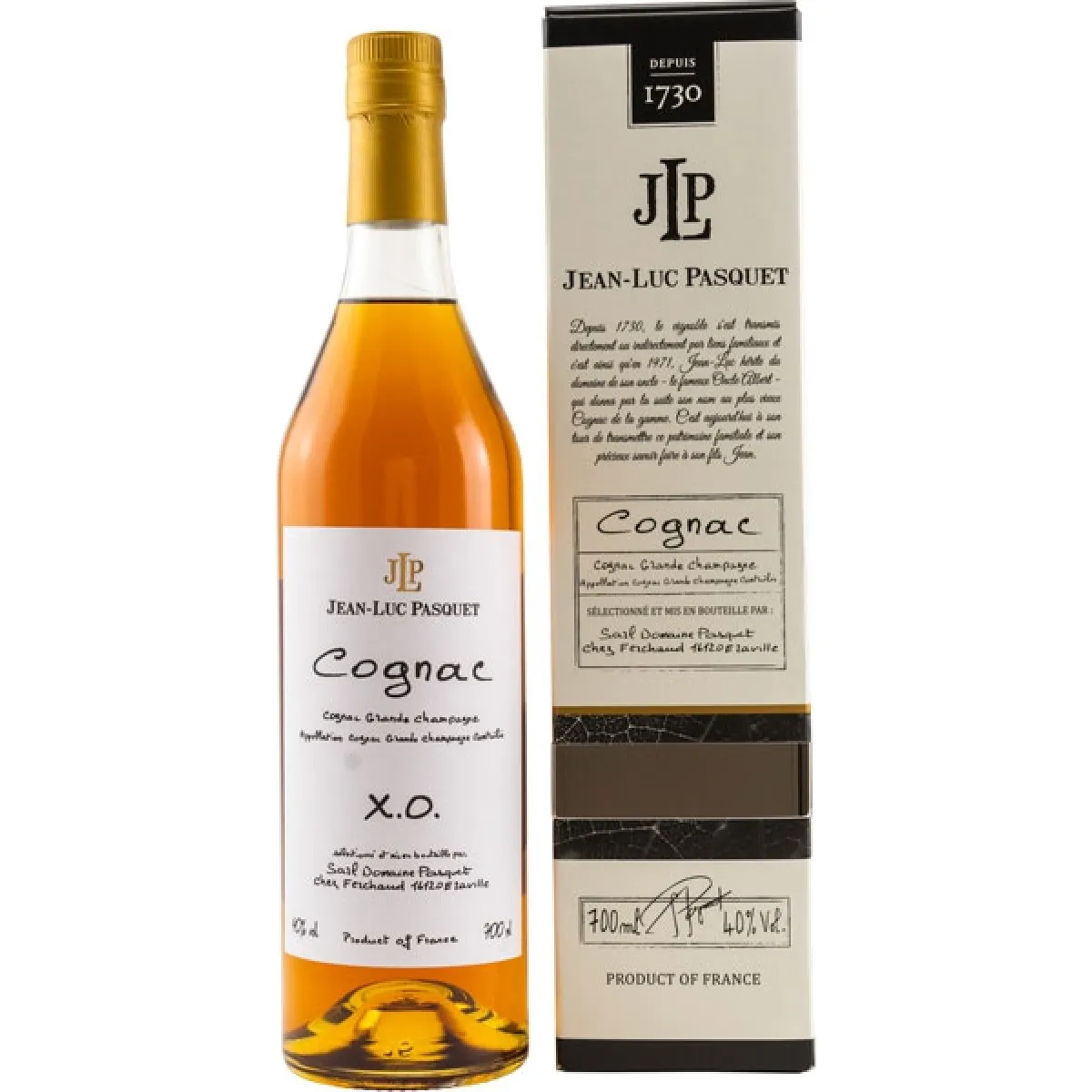 Jean-Luc Pasquet Cognac X.O. Grande Champagne 40% vol. 0,7 l