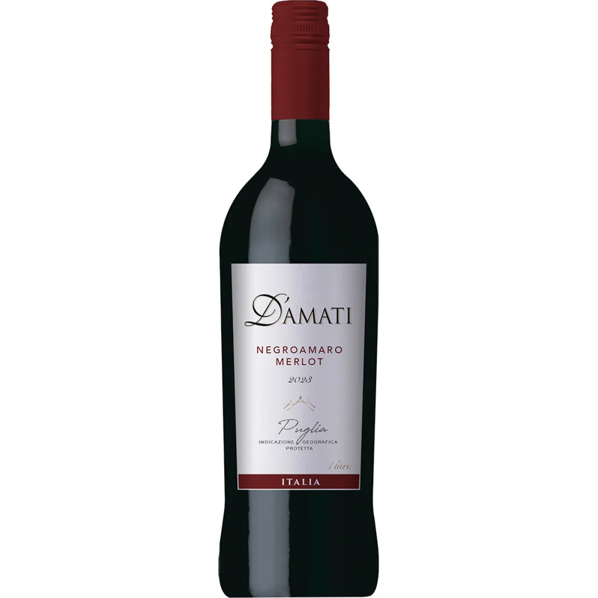 D'Amati Negroamaro Merlot Rotwein halbtrocken 1 l | 2024